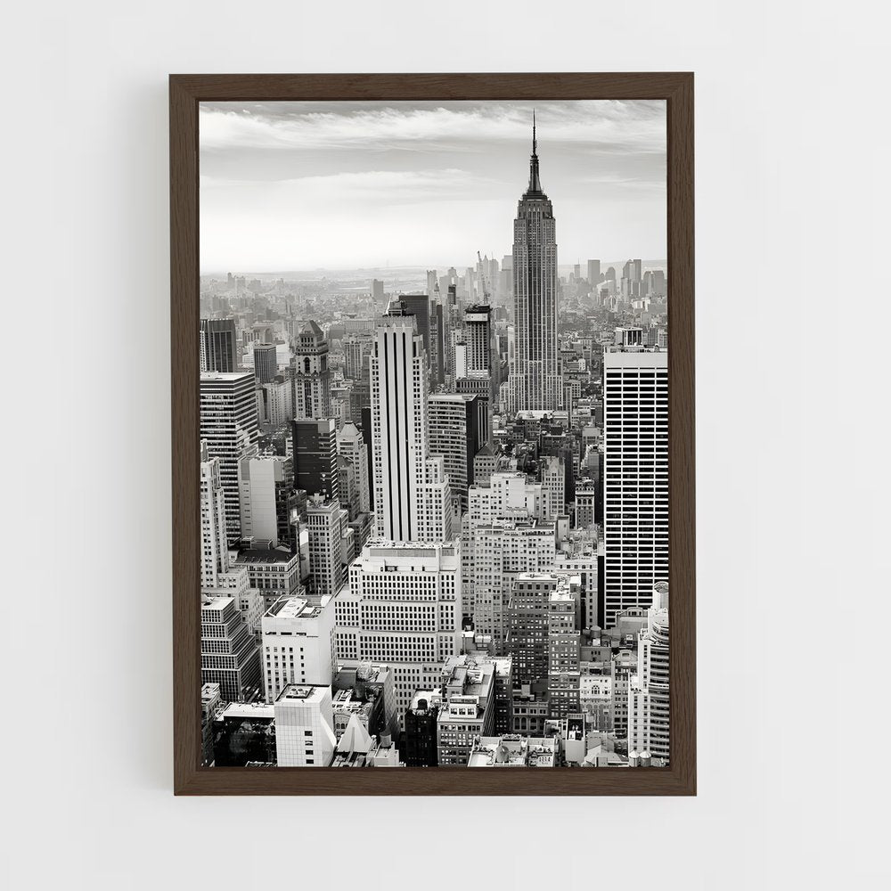 black-and-white-9 cadre Bois foncé