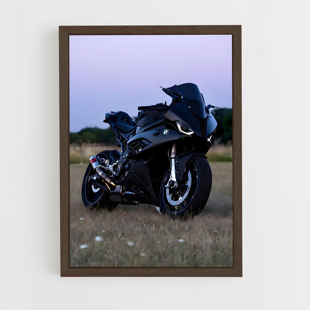 bmw-moto-4 cadre Bois foncé
