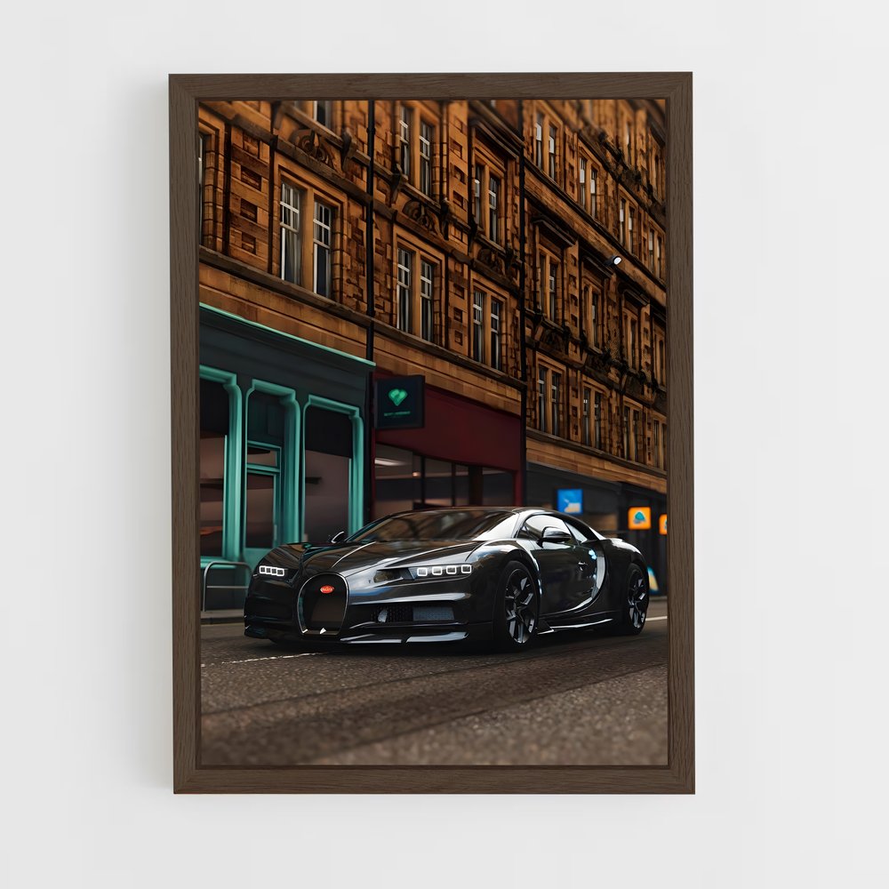 bugatti-2 cadre Bois foncé