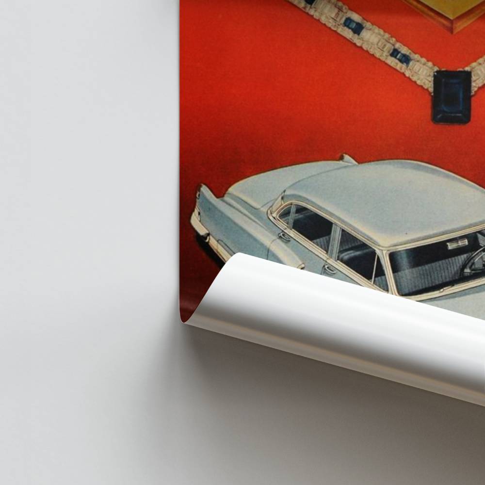 Poster Cadillac Rouge