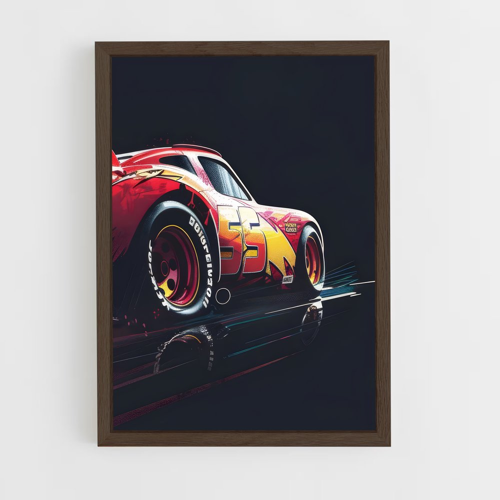 cars-3 cadre Bois foncé