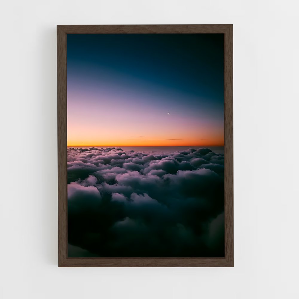 cloud-1 cadre Bois foncé