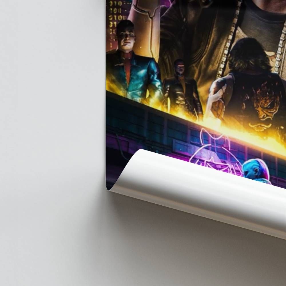 Poster Cyberpunk Violet