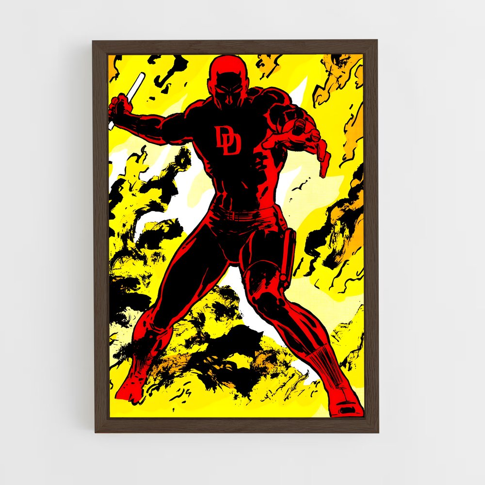 daredevil-4 cadre Bois foncé