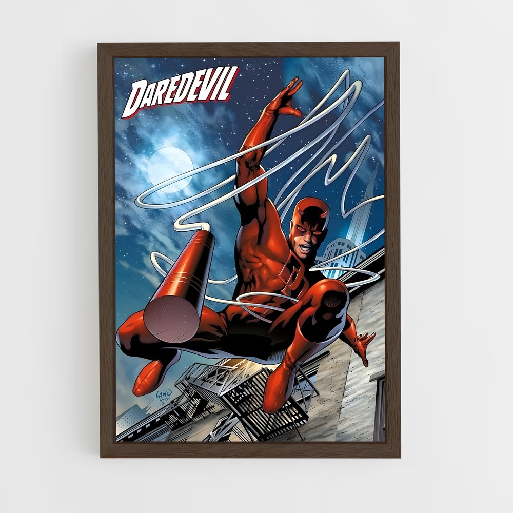 daredevil-6 cadre Bois foncé