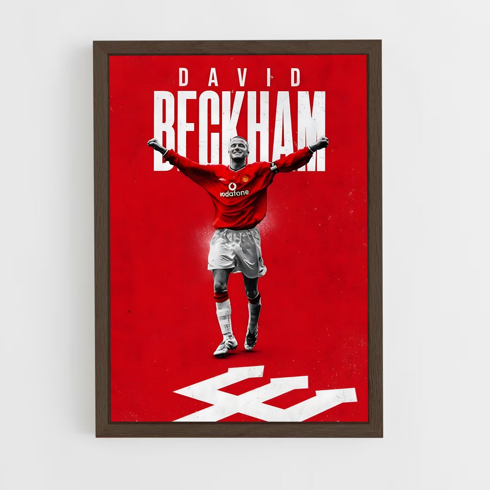 david-beckham-16 cadre Bois foncé