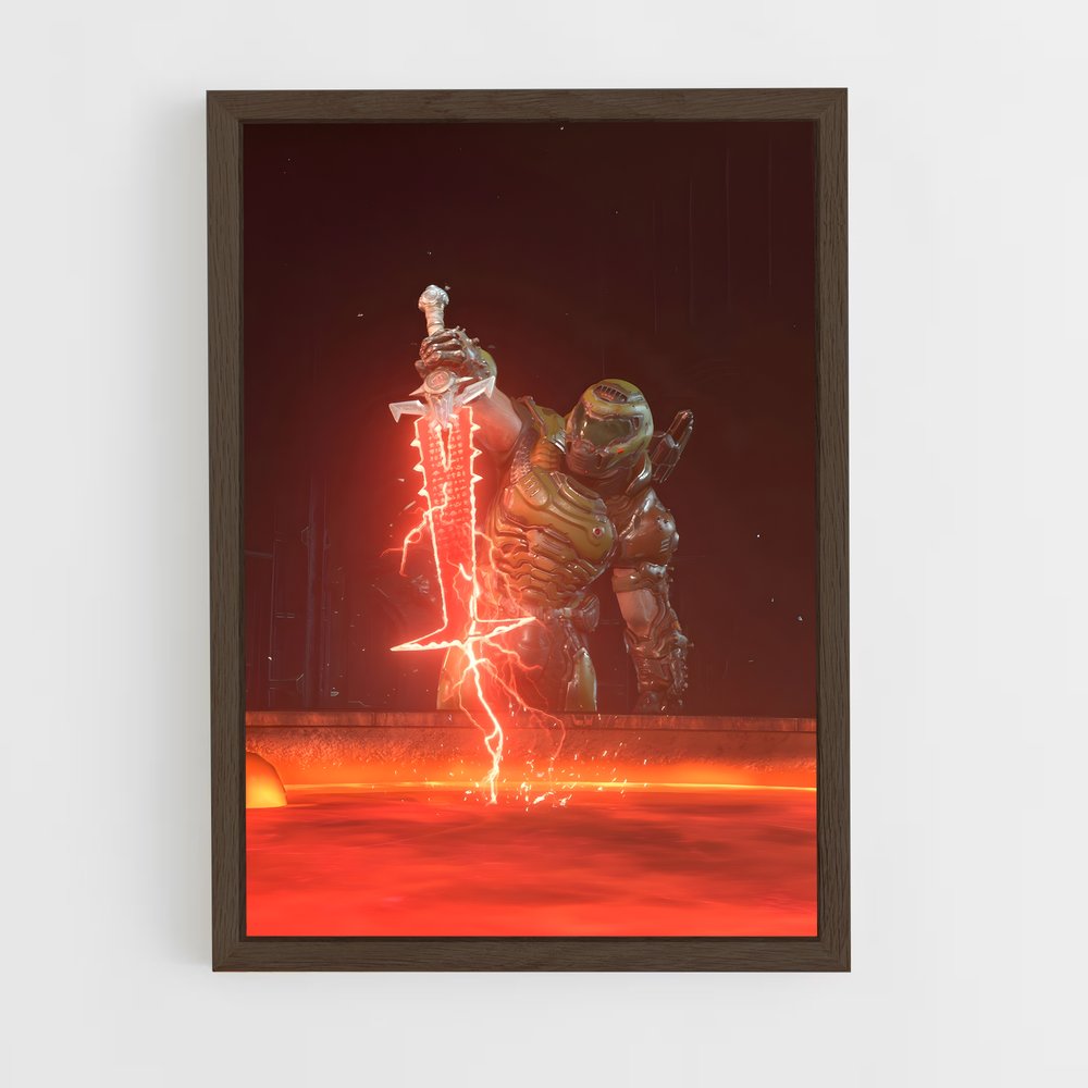 doom-7 cadre Bois foncé