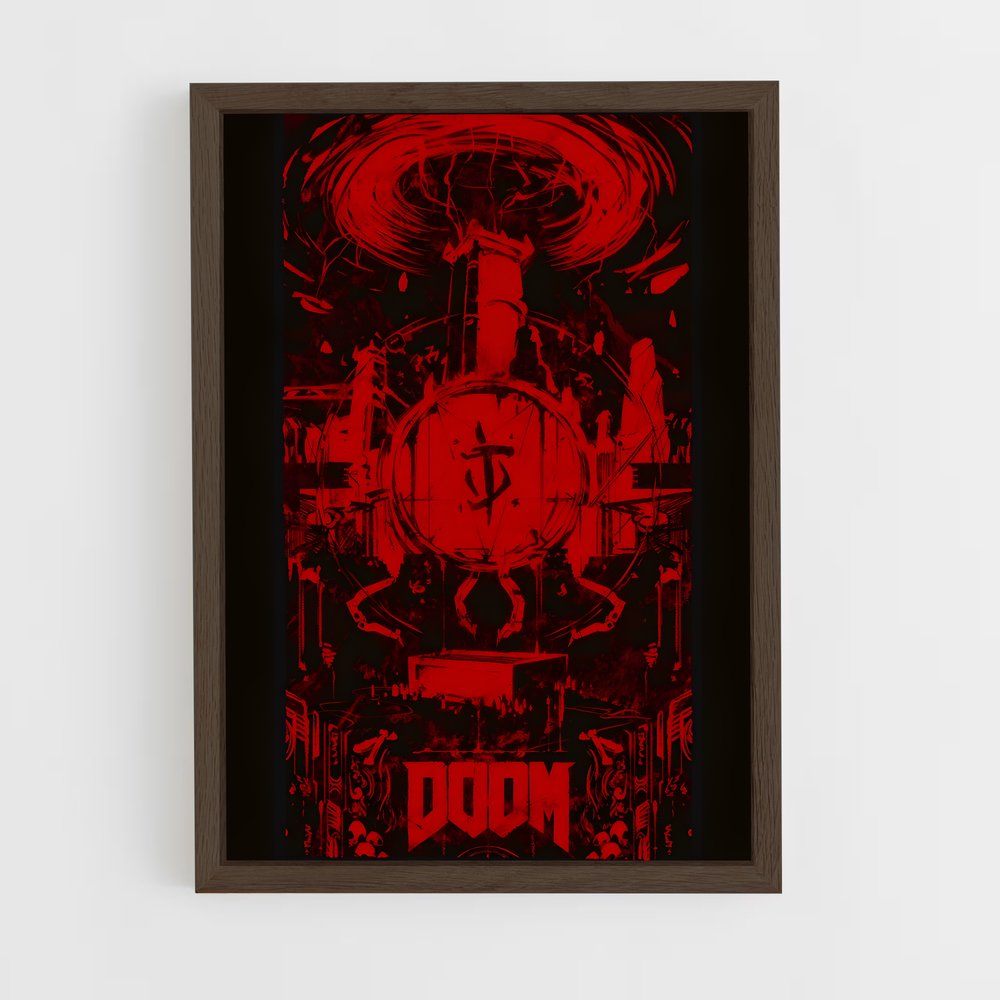 doom-8 cadre Bois foncé
