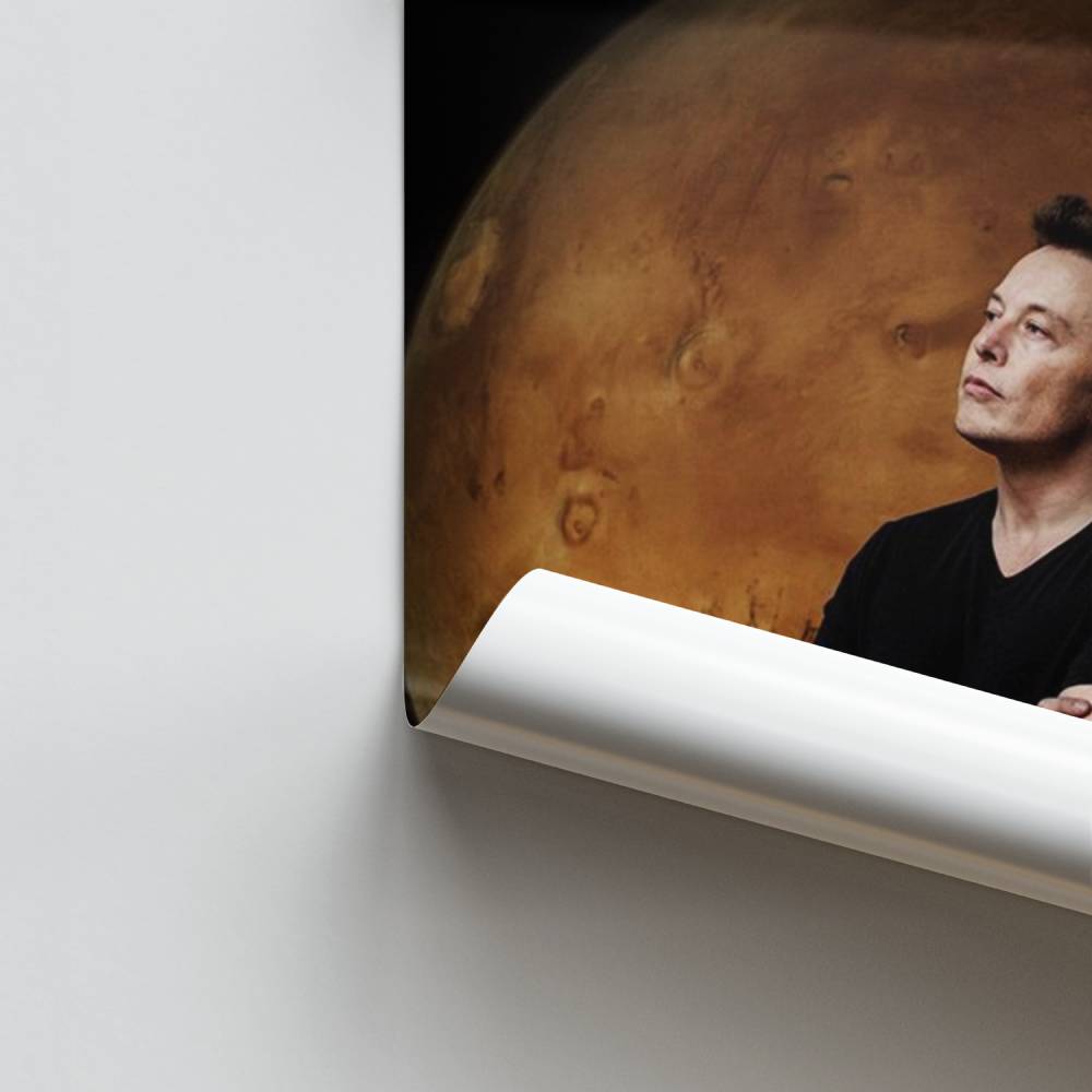 Poster Elon Musk Mars