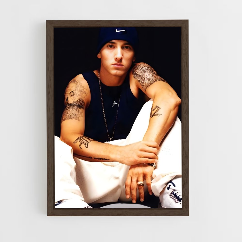 eminem-15 cadre Bois foncé