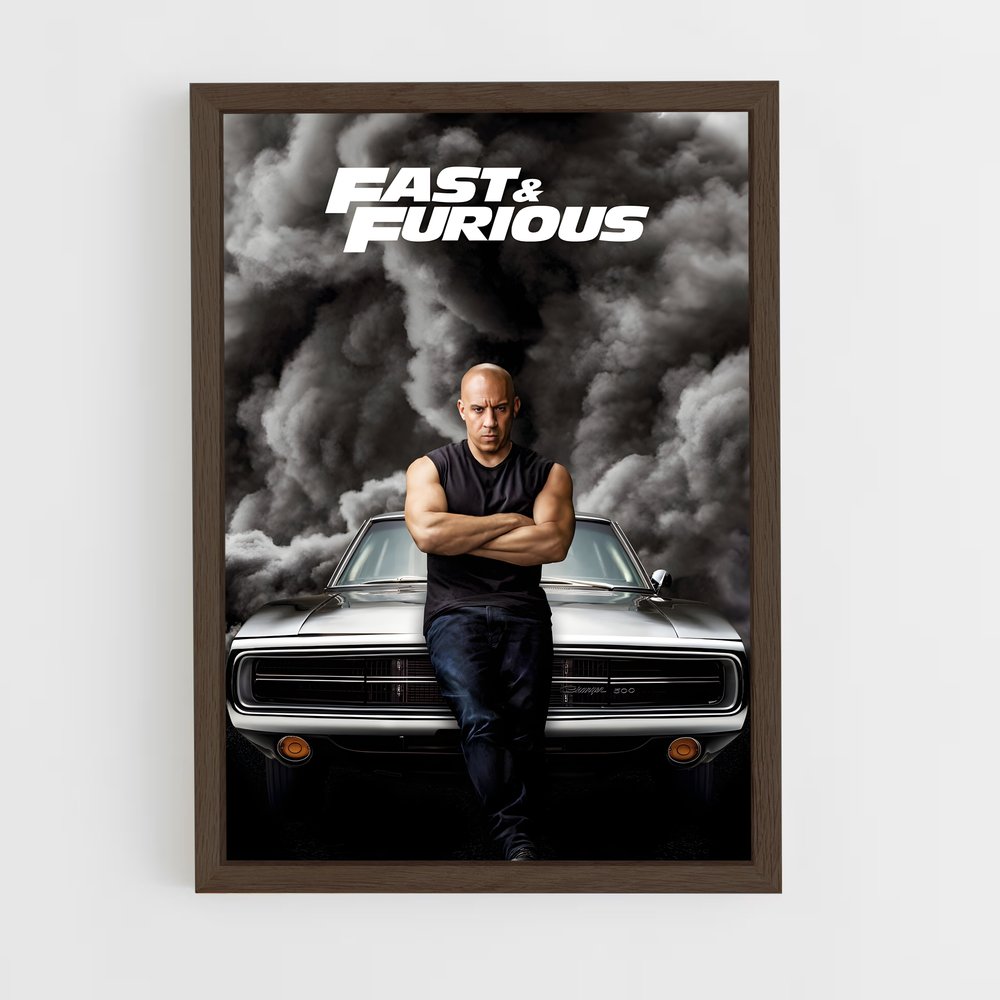 fast-and-furious-4 cadre Bois foncé