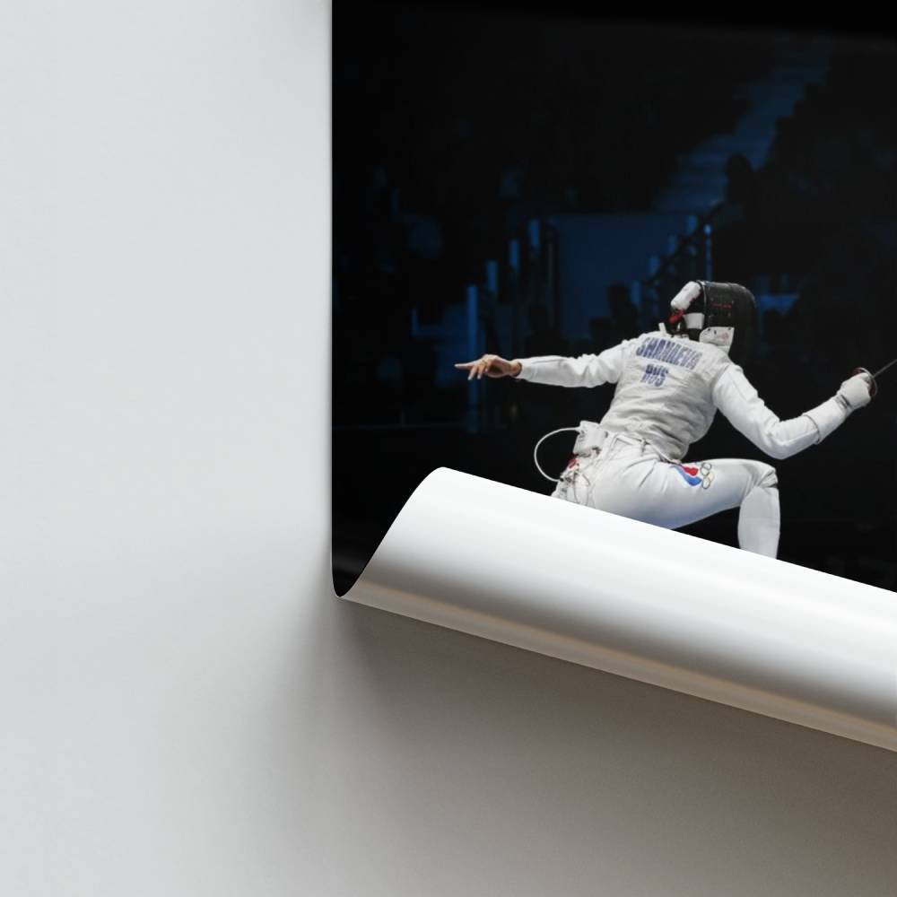 Poster Escrime Combat