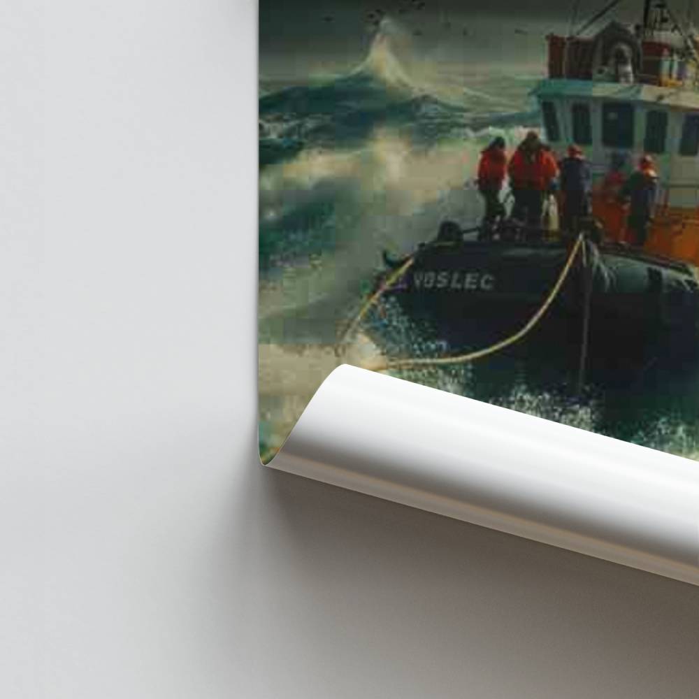 Poster Tempête Maritime