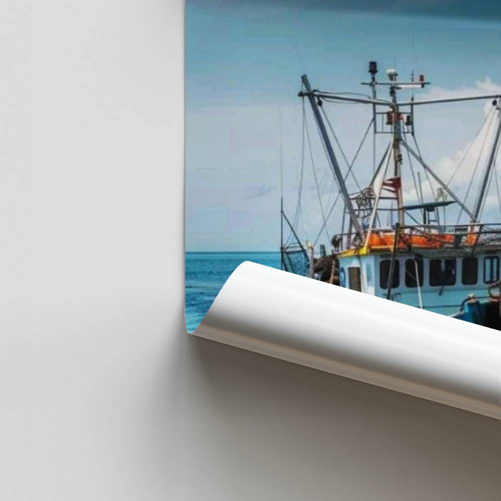 Poster Bateau au Large