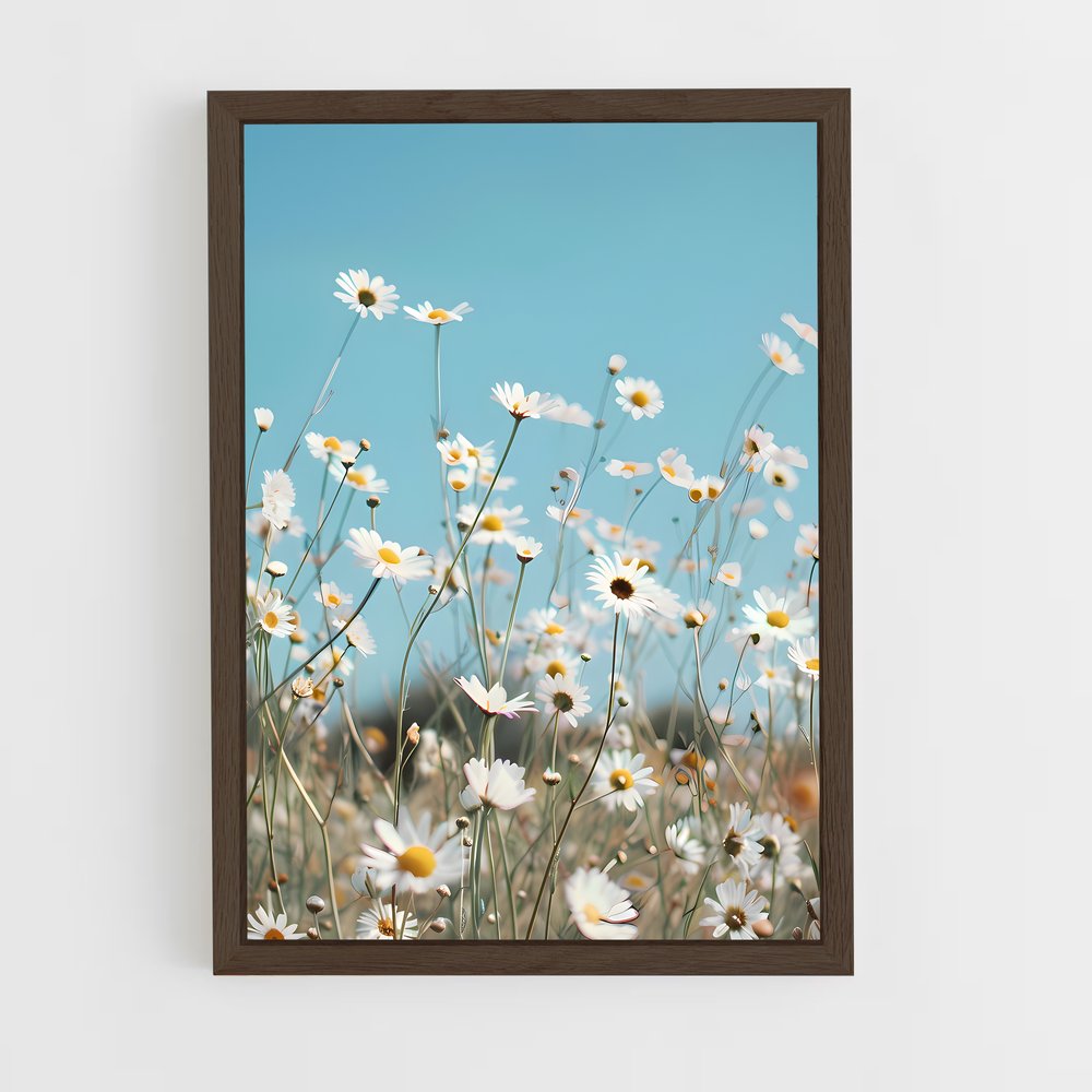 flower-3 cadre Bois foncé