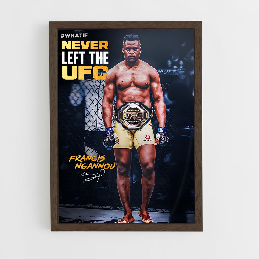 francis-ngannou-4 cadre Bois foncé