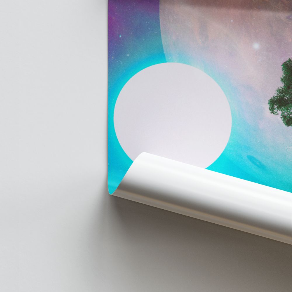 Poster Futuriste Planète