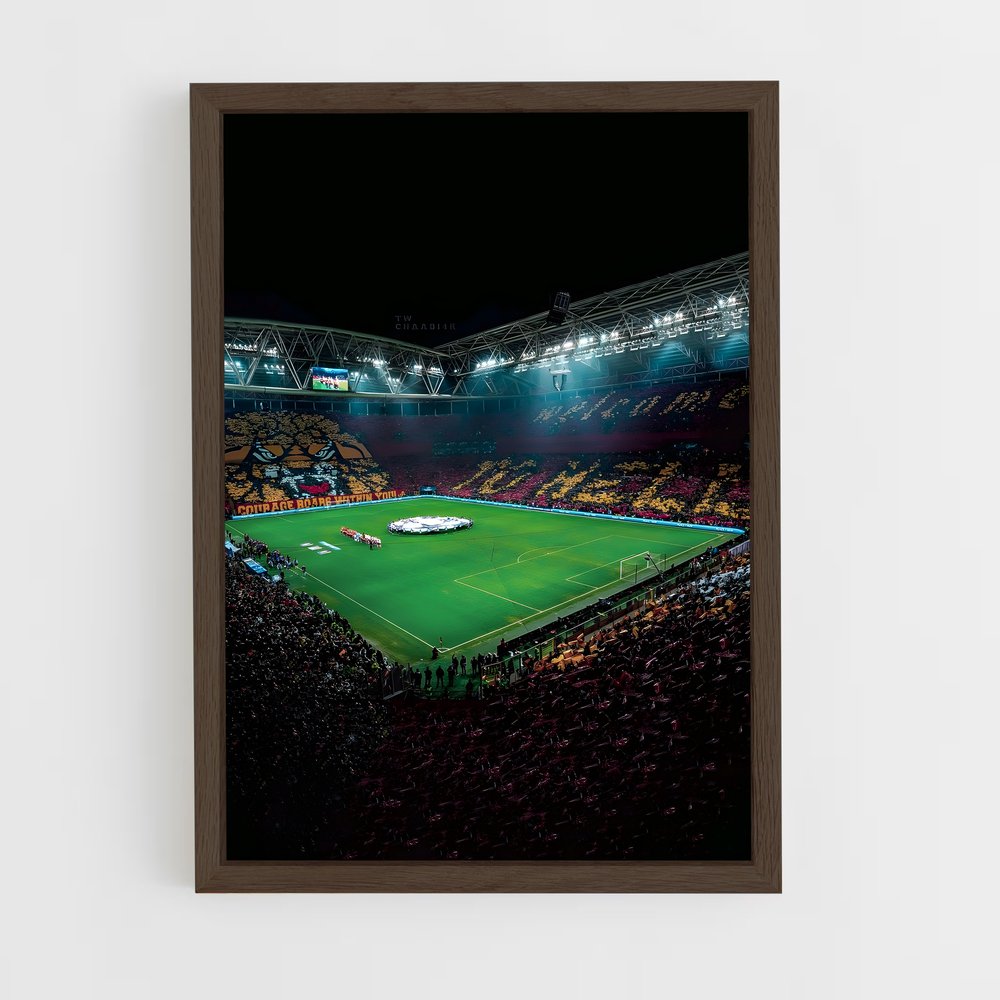 galatasaray-14 cadre Bois foncé