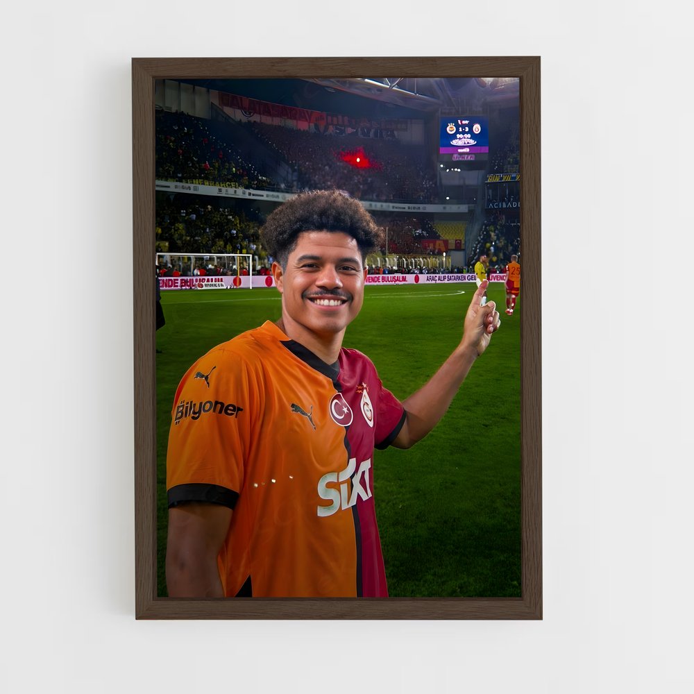 galatasaray-3 cadre Bois foncé