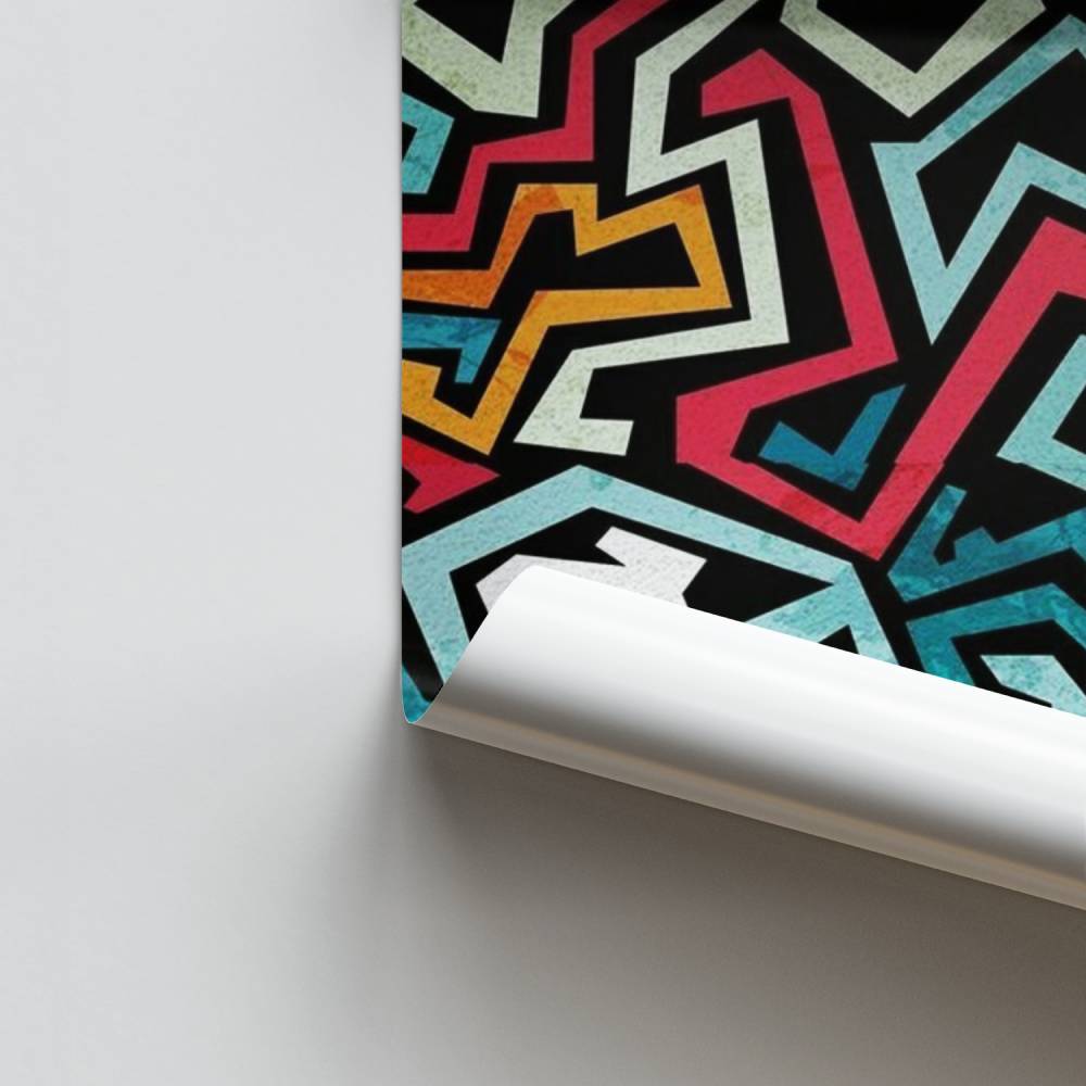 Poster Labyrinthe Géométrique