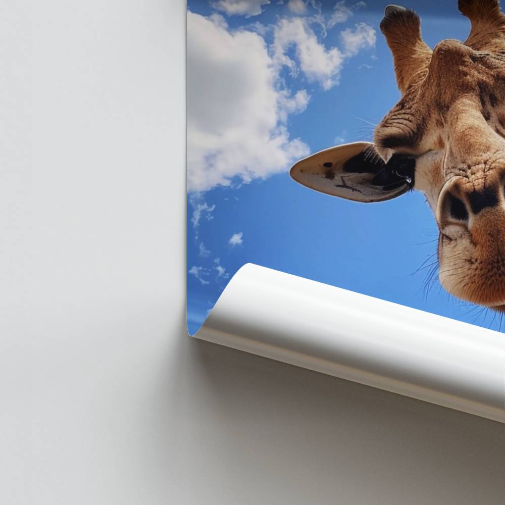 Poster Haute Vue Giraffe