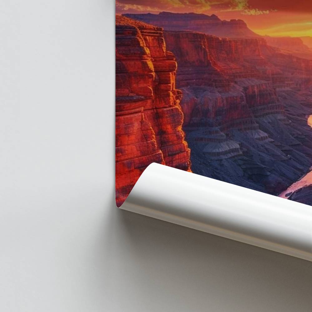 Poster Sunset au Grand Canyon