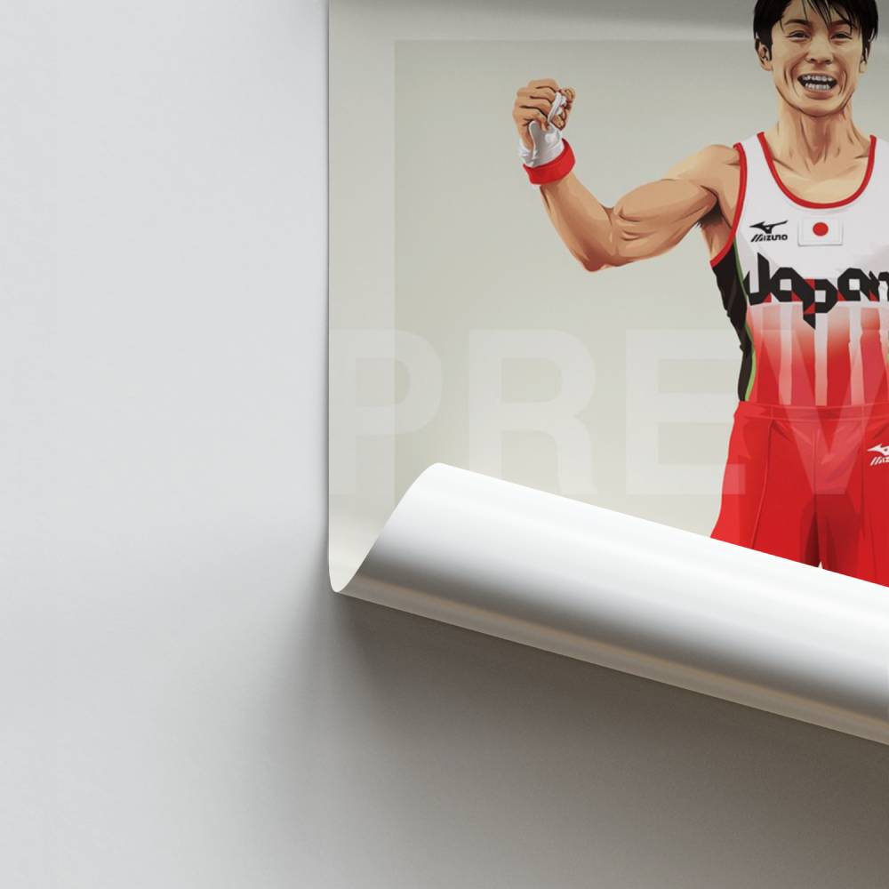 Poster Champion Gymnastique