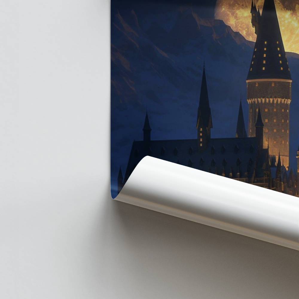 Poster Poudlard Nuit