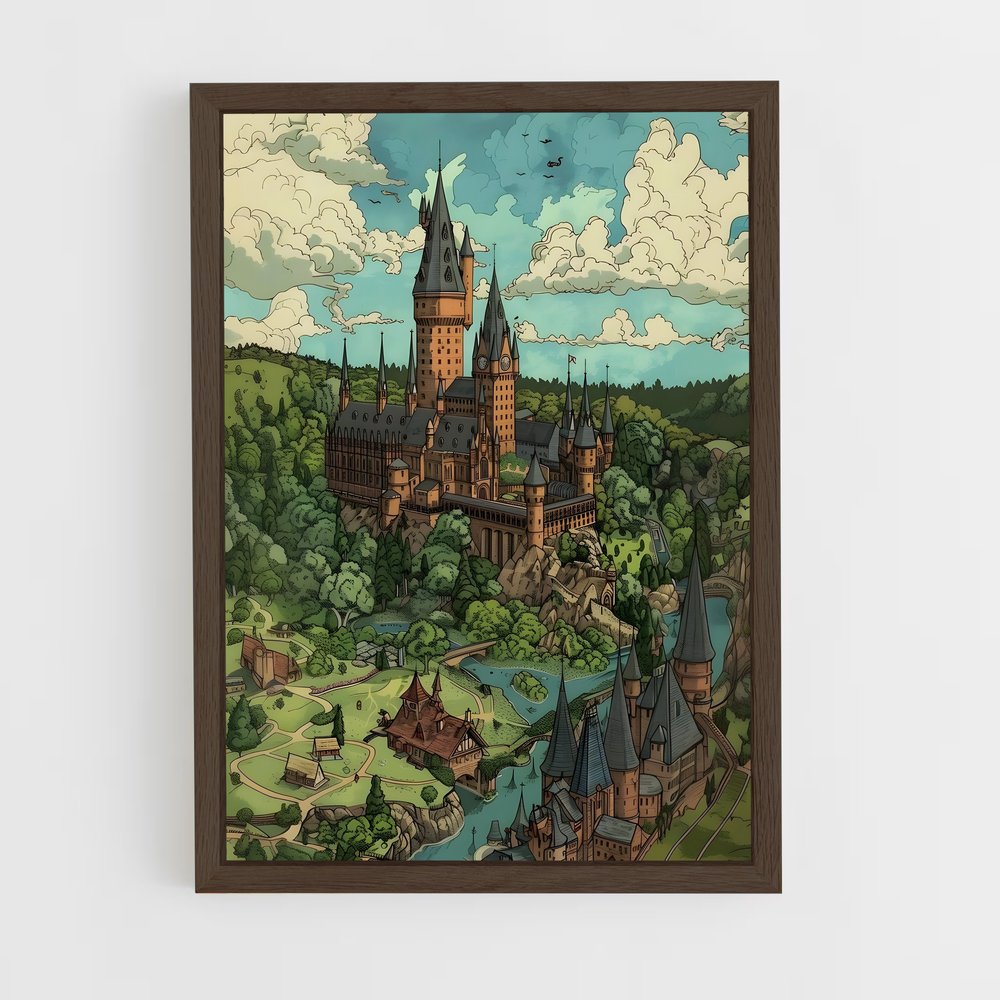 harry-potter-17 cadre Bois foncé