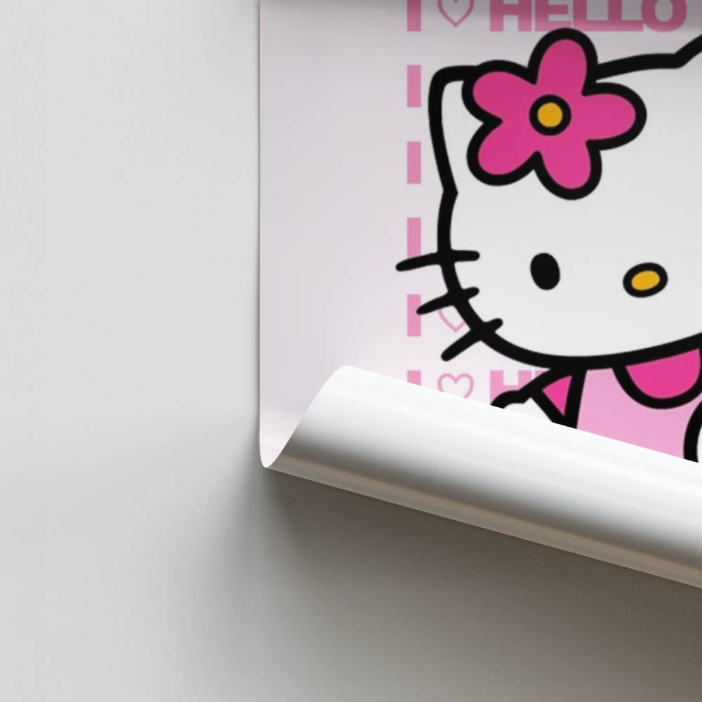 Poster J'adore Hello Kitty Roses