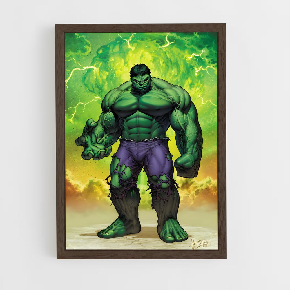 hulk-3 cadre Bois foncé