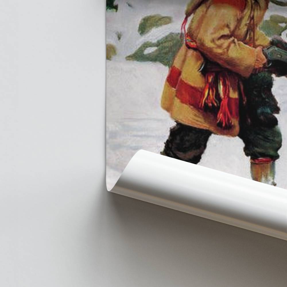 Poster Chasseur Hivernal