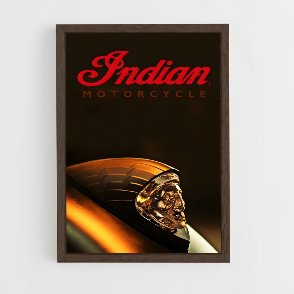 indian-motorcycle-3 cadre Bois foncé