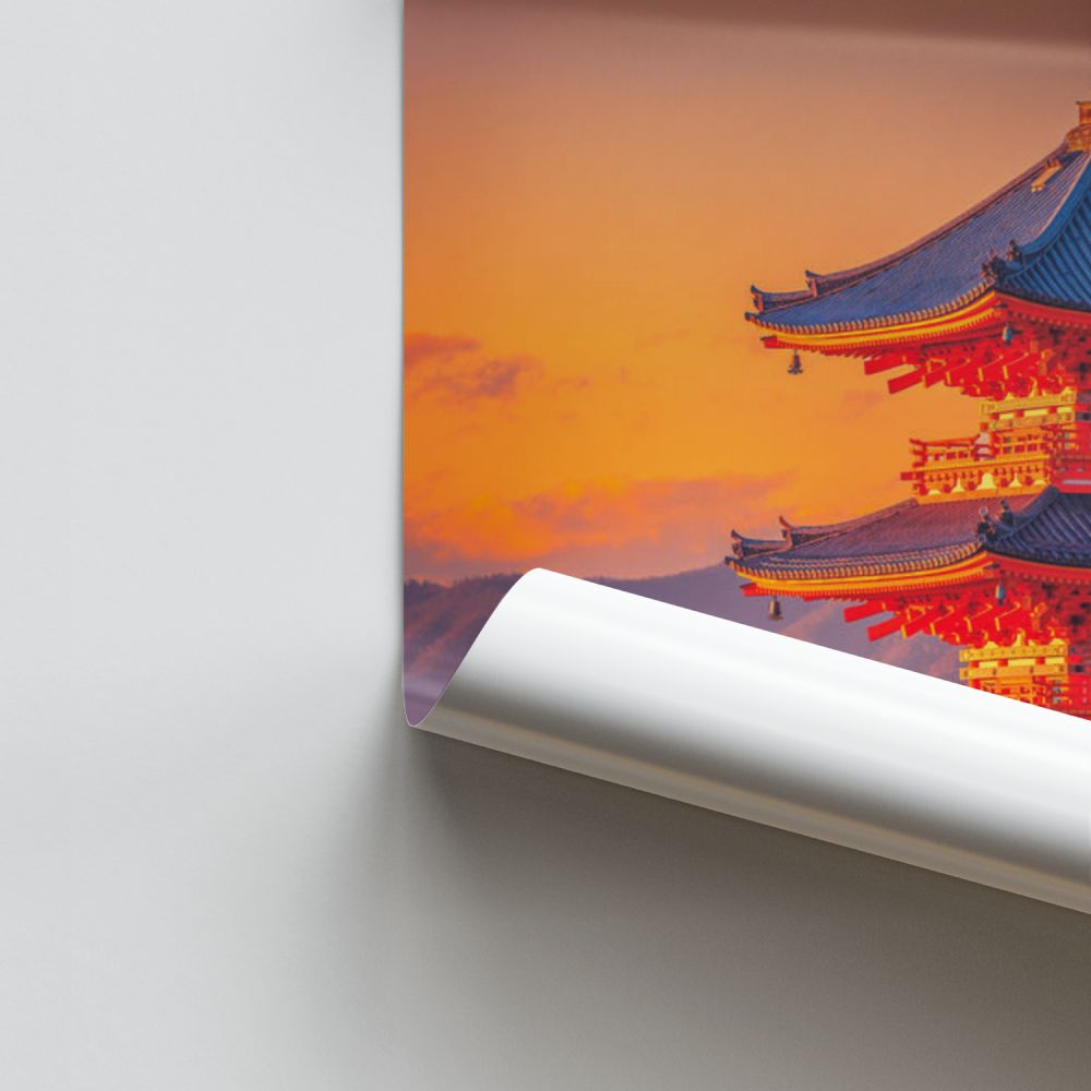 Poster Japon Temple Ensoleillé