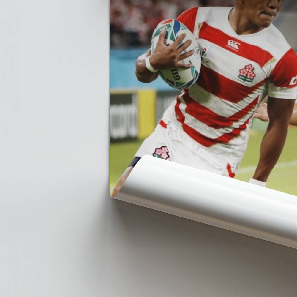 Poster Rugby Japonais Action