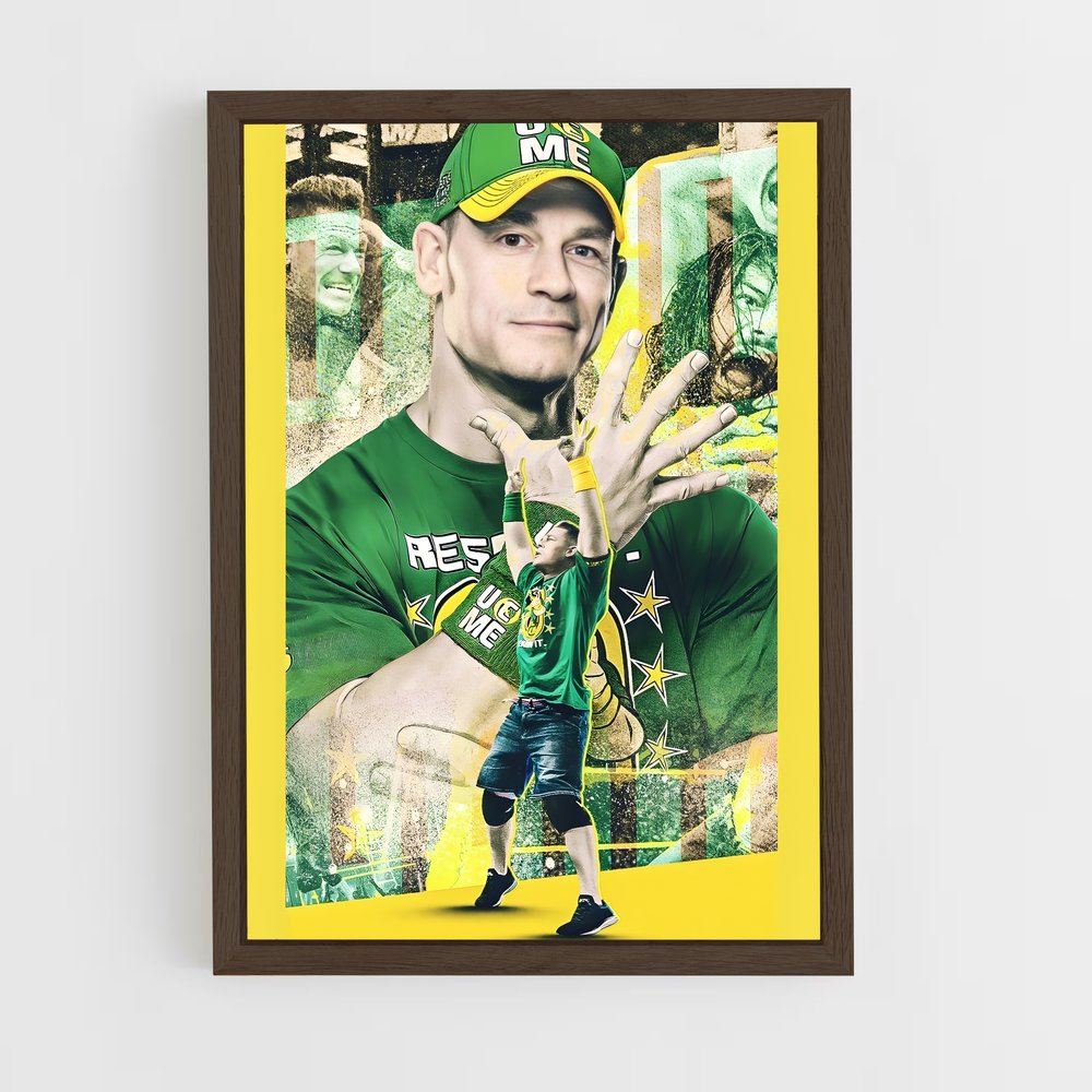 john-cena-2 cadre Bois foncé