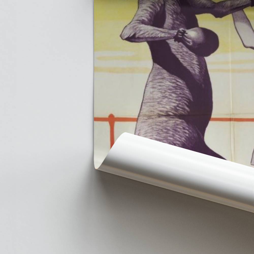 Poster Boxe Kangourou