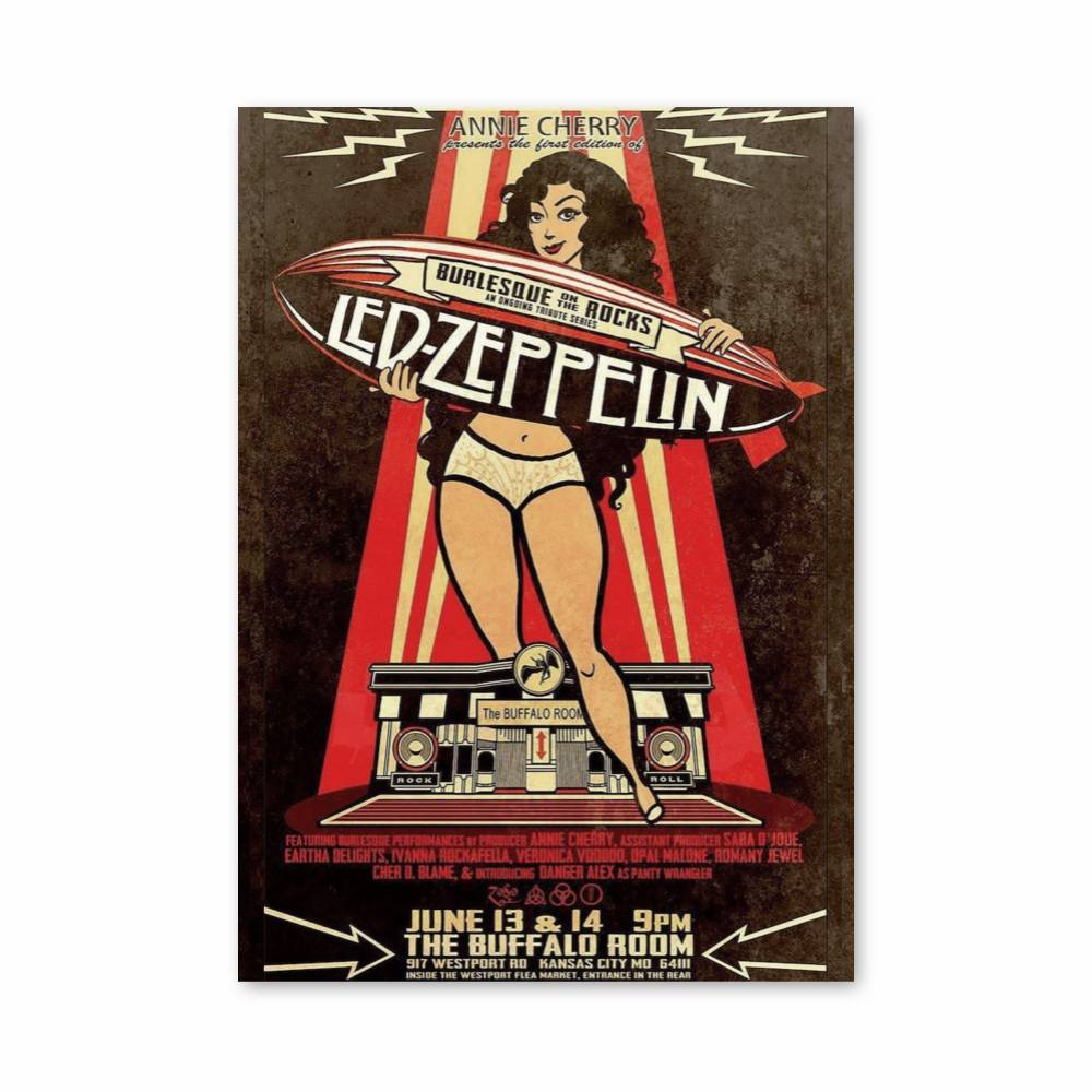 Vintage Zeppelin Poster | Aesthetic Posters