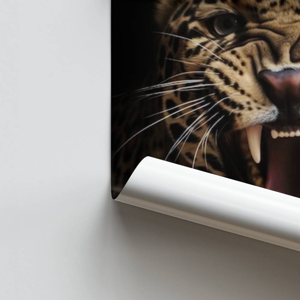 Poster Rugissement de Léopard