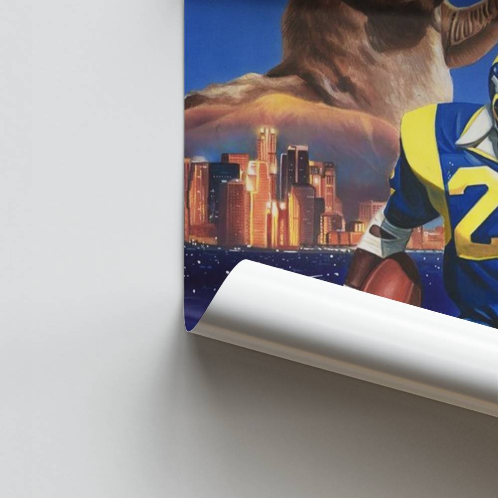 Poster Rams de Los Angeles Vintage