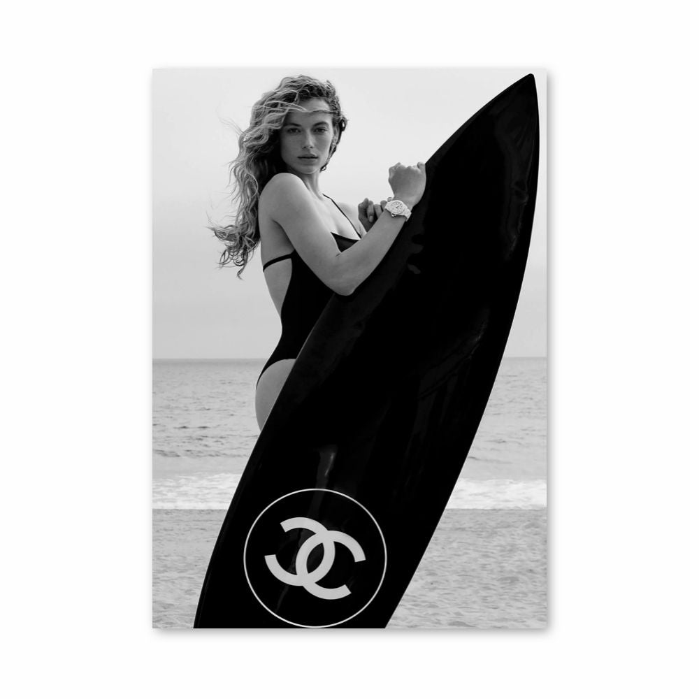 Poster Surfing Chanel | Aesthetic Posters