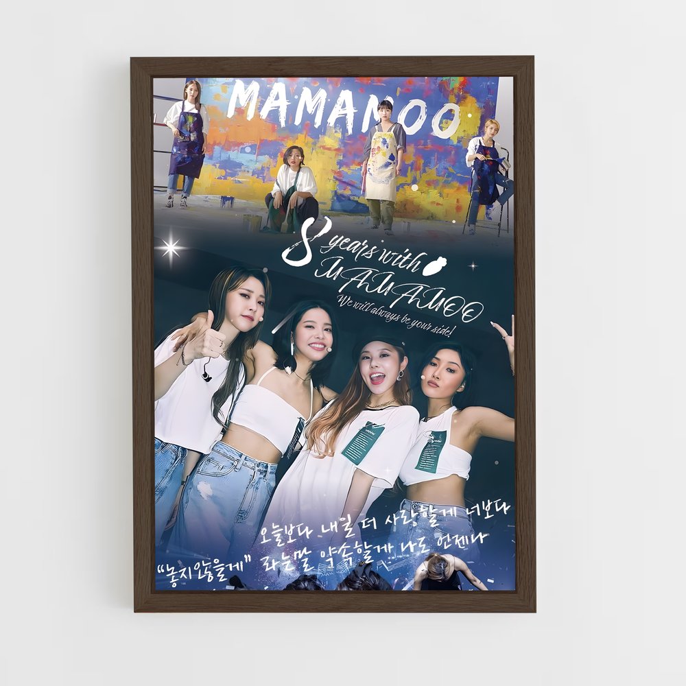 mamamoo-10 cadre Bois foncé