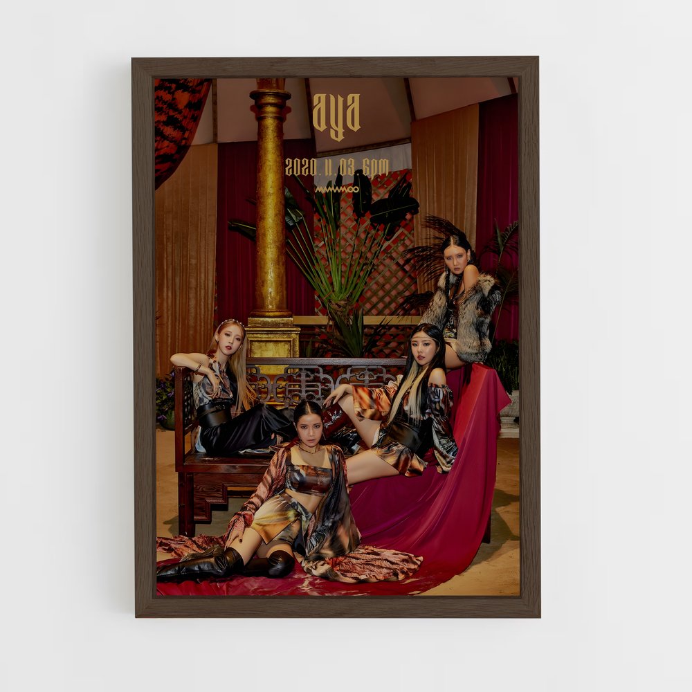 mamamoo-7 cadre Bois foncé