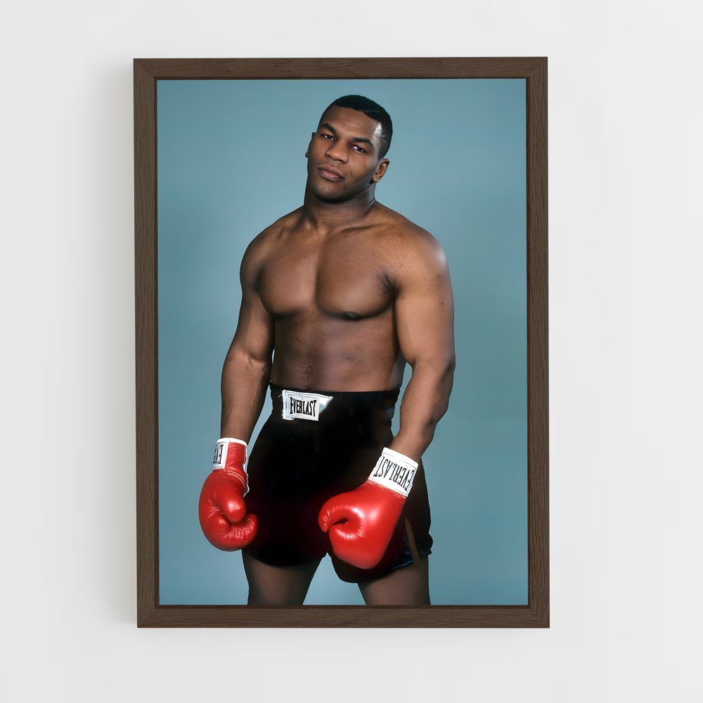 mike-tyson-8 cadre Bois foncé