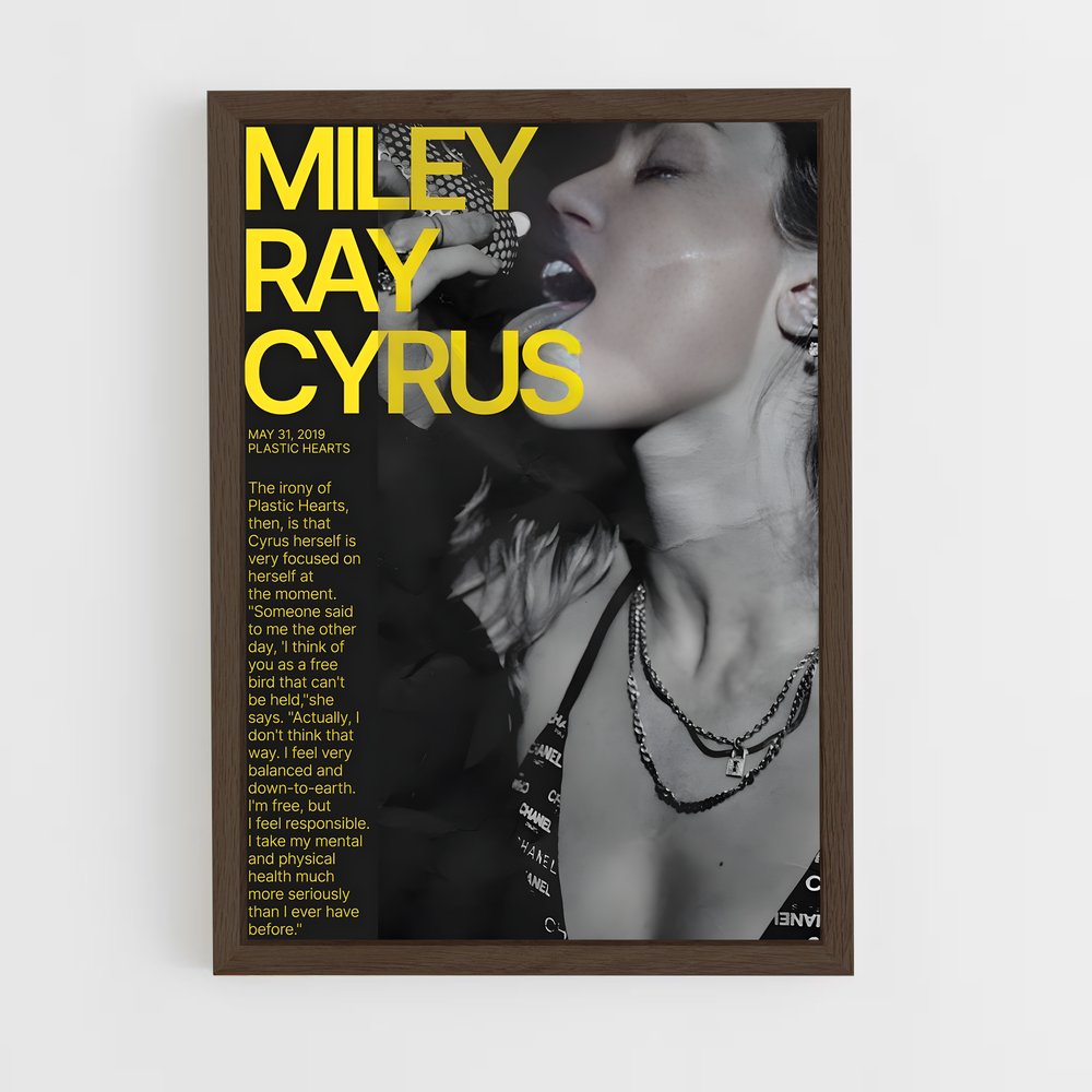 miley-cyrus-4 cadre Bois foncé