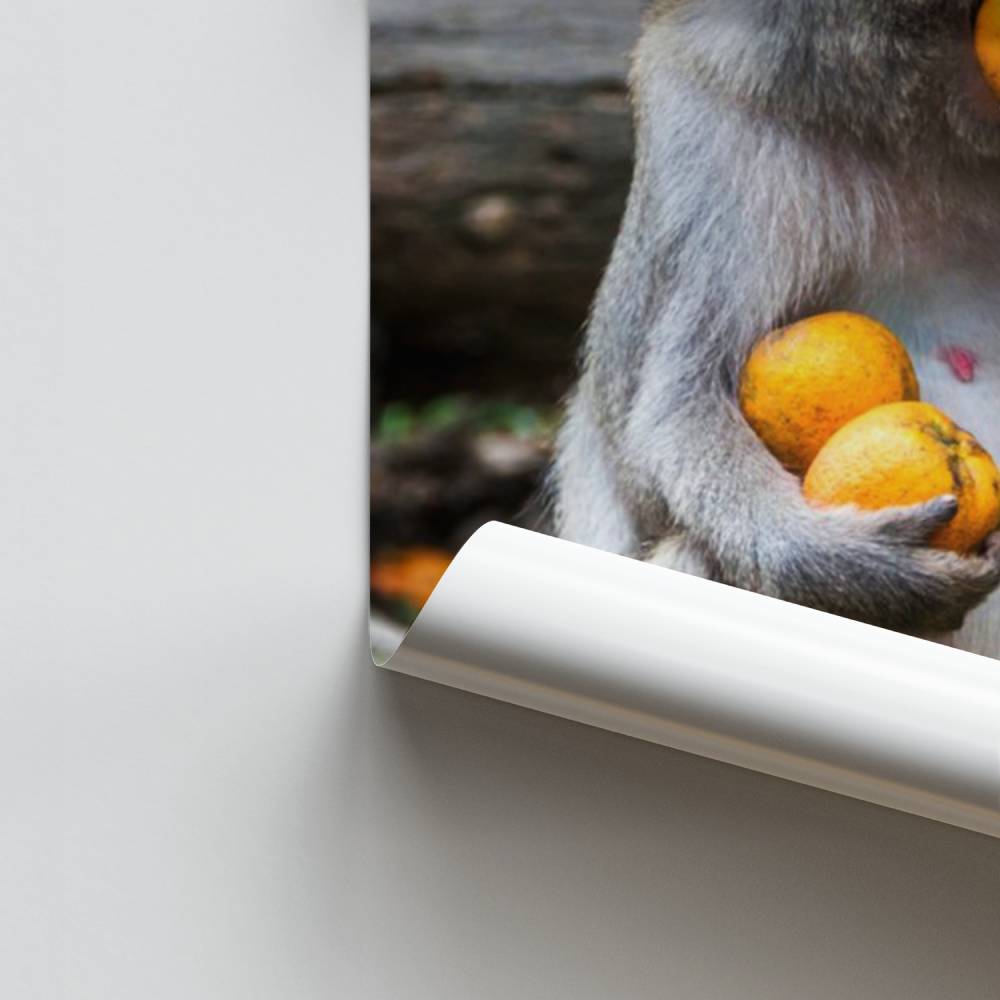 Poster Gourmandise Simiesque