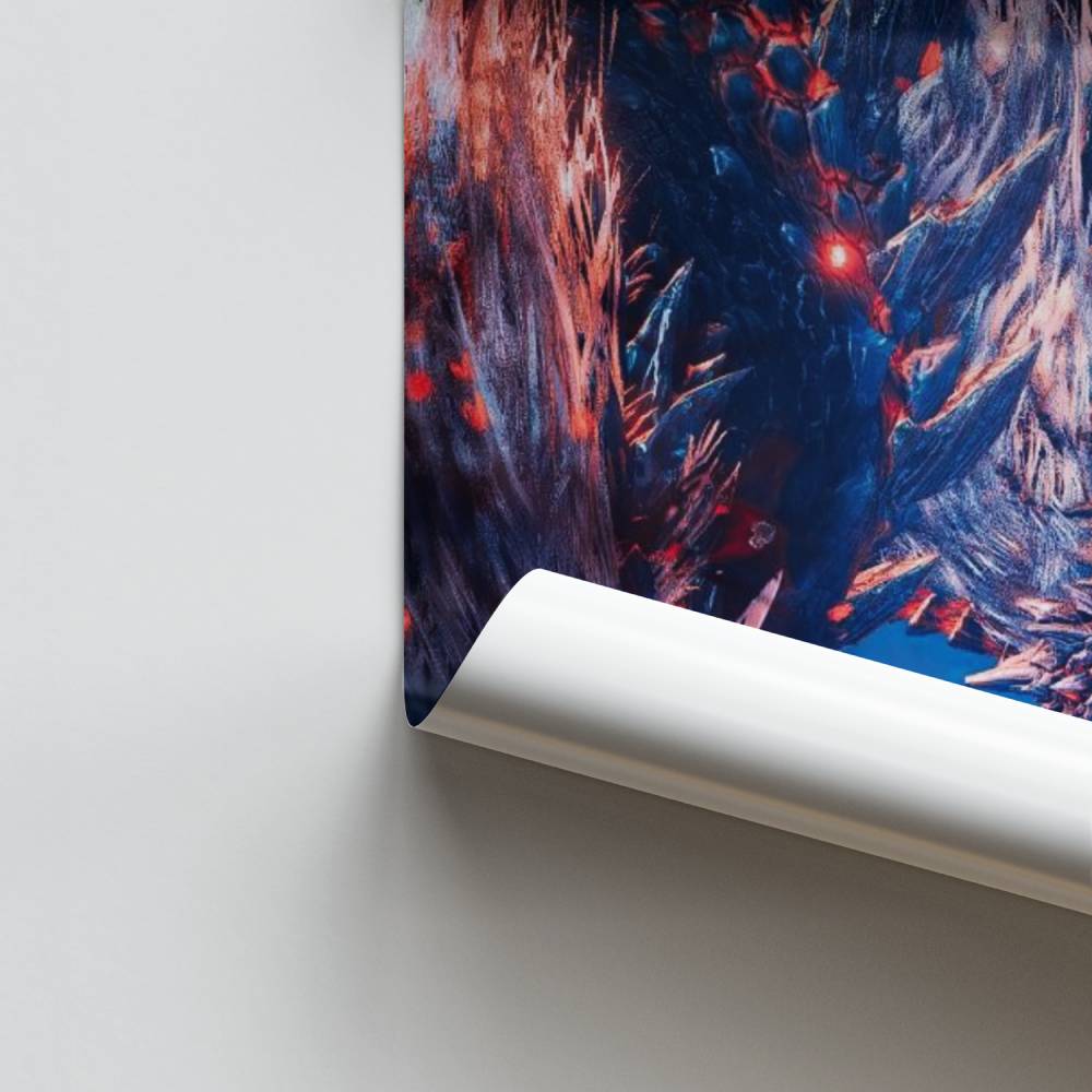 Poster Chasseur de Monstres Écarlate