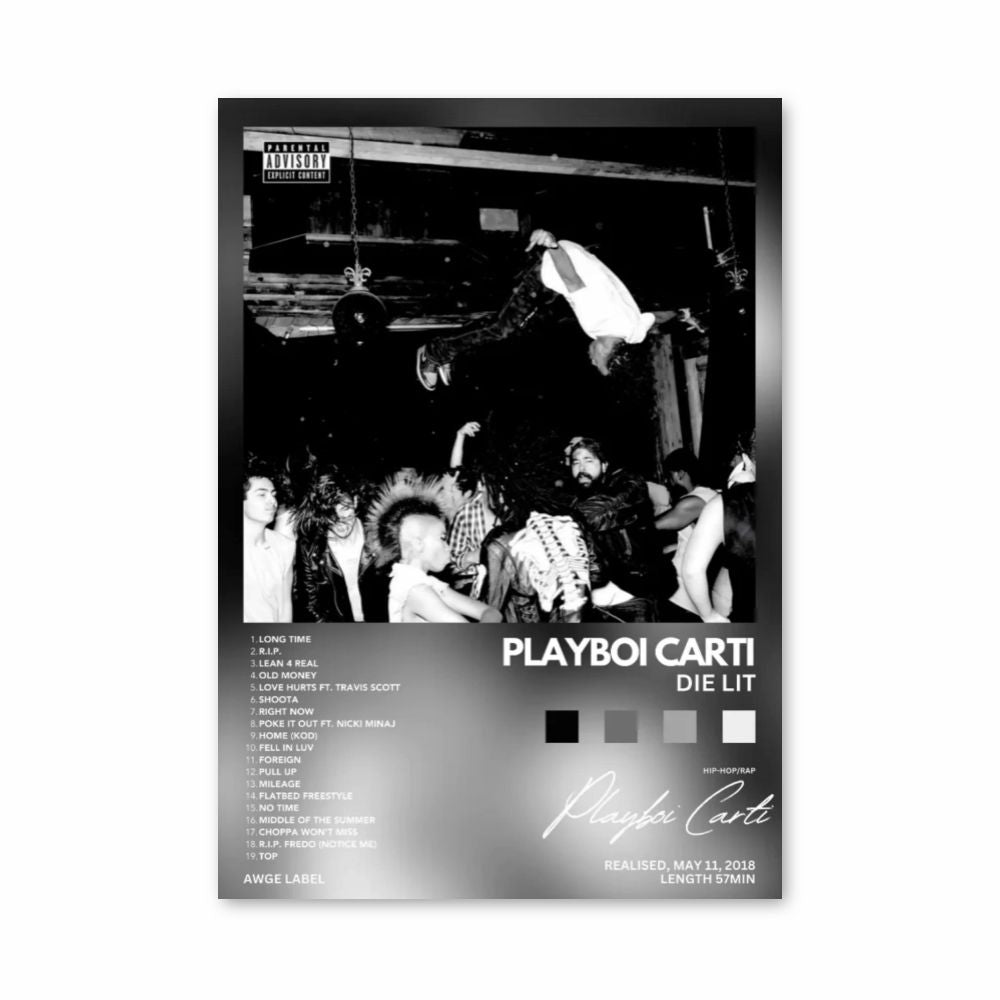 Poster Playboi Carti Die Lit Aesthetic Posters - Main Image