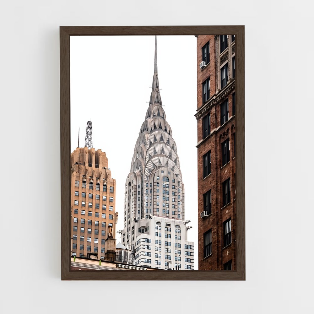 new-york-4 cadre Bois foncé