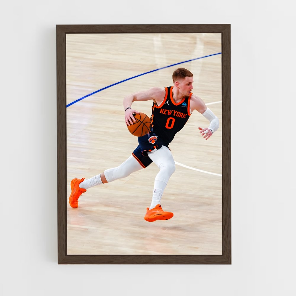 new-york-knicks-10 cadre Bois foncé